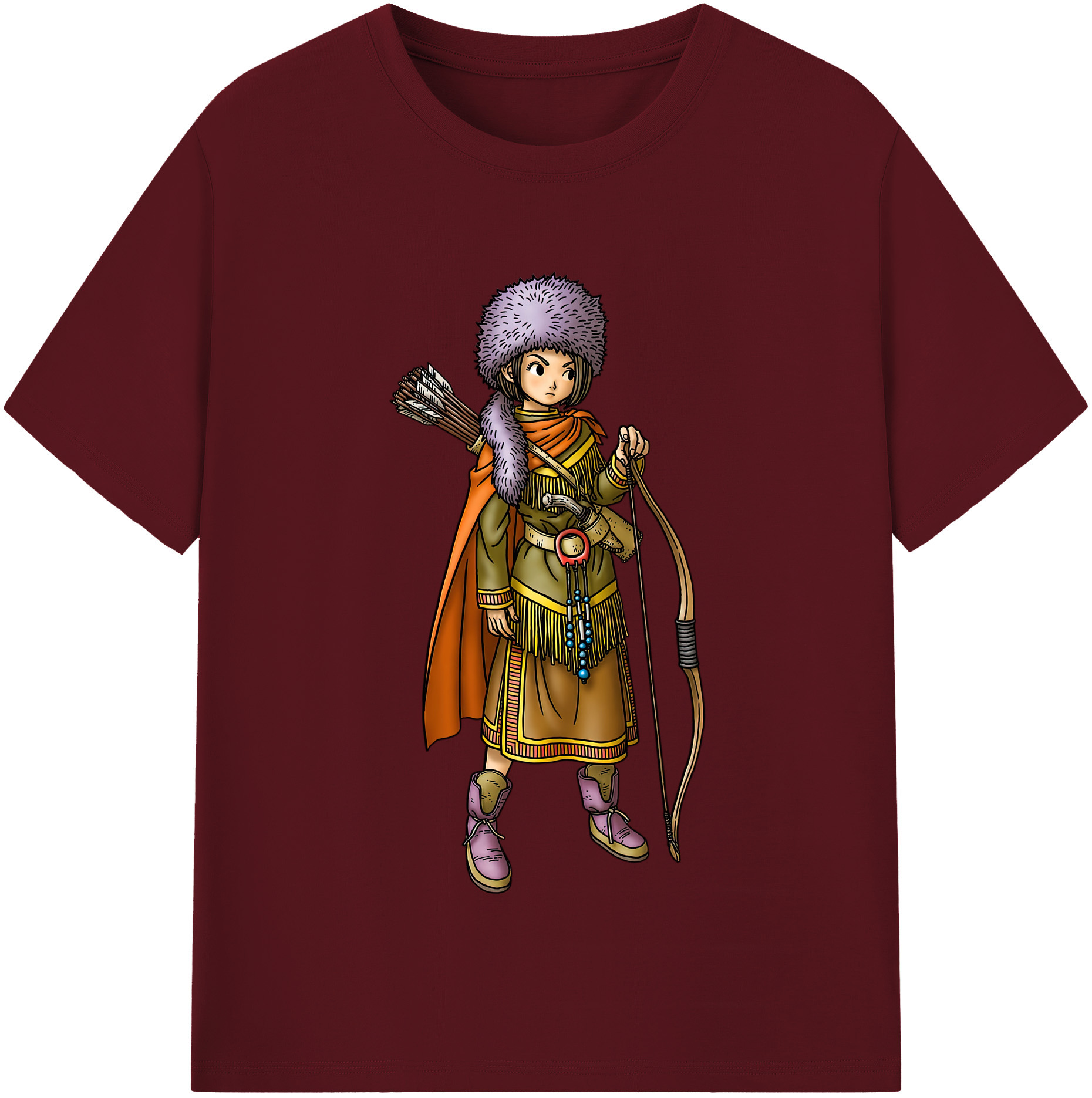 （画像用） ドラゴンクエスト Doragon Kuesuto Dragon Quest 綿100％半袖Tシャツ（フロントプリント）